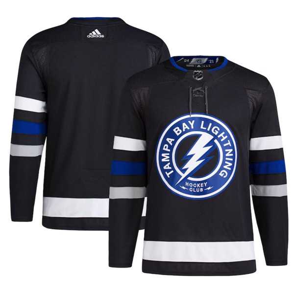 Mens Tampa Bay Lightning Blank Black 2024 Stadium Series Stitched Jersey Dzhi->->NHL Jersey